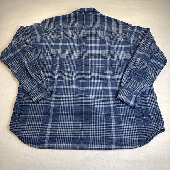 Columbia Button Down Shirt Men's Extra Large Blue Plaid Flannel Outdoor/Casual - Picture 7 of 9